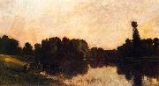 Charles-Francois Daubigny Daybreak, Oise Ile de Vaux Spain oil painting artist